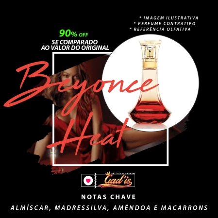 Perfume Similar Gadis 414 Inspirado em Beyonce Heat Contratipo